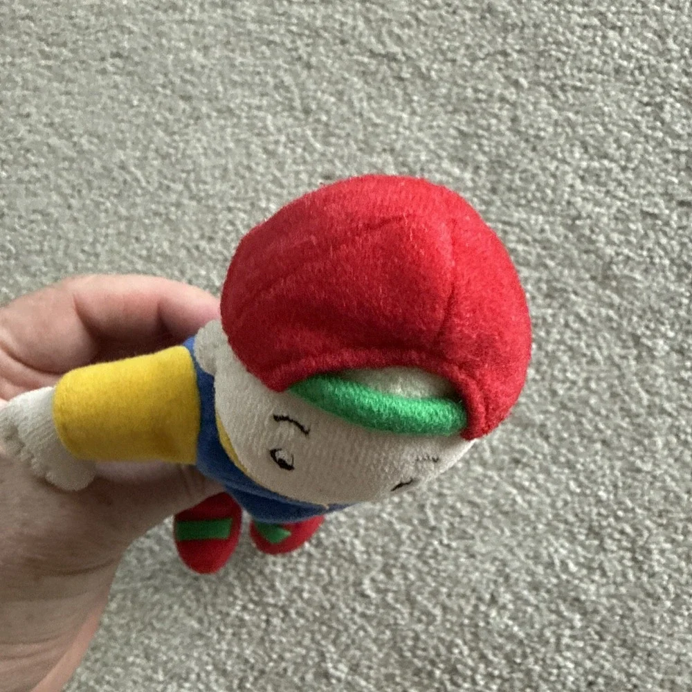 Caillou Plush Doll Small Stuffed Toy PBS Kids Vintage 7